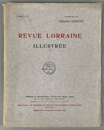 null Revue Lorraine illustrée
Magazine awarded by the Académie des Inscriptions et...