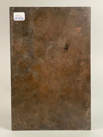null Copper engraving plate
(Accidents.) 
Height 25 cm; Width: 16.3 cm