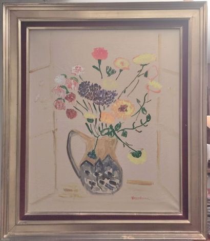 null Sarah VOSCOBOINIC (1908-1968)
Still life with flowers
Canvas, signed lower right
Height...