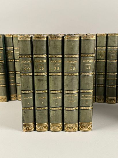 null VOLTAIRE. Oeuvres de Voltaire. Paris Lefèvre, 1829
Trente-quatre volume in-8,...