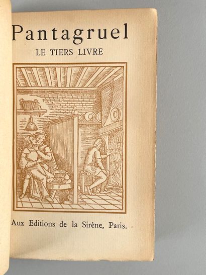 null Rabelais
Pantagruel, trois volumes ; Gargantua, un volume
(Une partie de la...