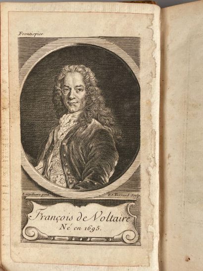 null VOLTAIRE. OEuvre complète. Seconde édition. 1757
Vingt-deux volumes in-12, veau...