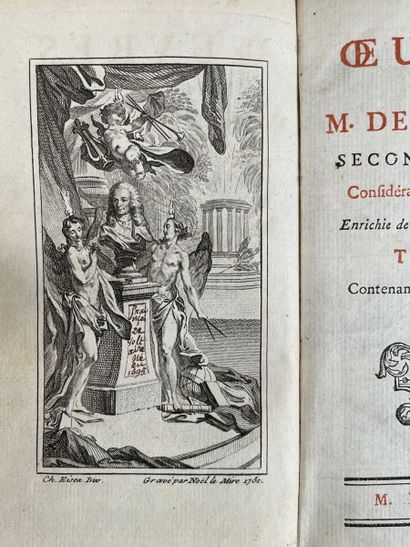 null VOLTAIRE. OEuvre complète. Seconde édition. 1757
Vingt-deux volumes in-12, veau...