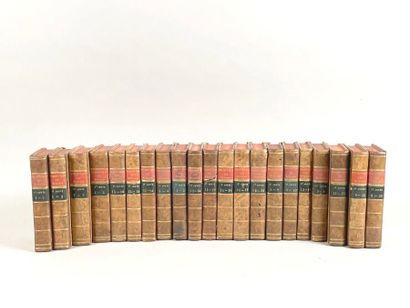 null NOUVELLE BIBLIOTHEQUE UNIVERSELLE DES ROMANS
Cinquante-six volumes, in-8, demi-reliure...