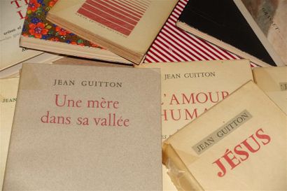 null GUITTON Jean. Réunion de 13 ouvrages.- Paris, 1941-1991 ; ens. 13 vol. in-12°...
