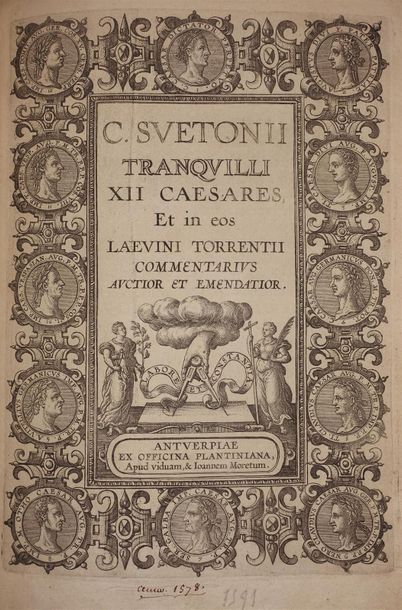 null SUETONE. C. Suetonii tranquilli XII Caesares, et in eos Laevini Torrentii commentarius...