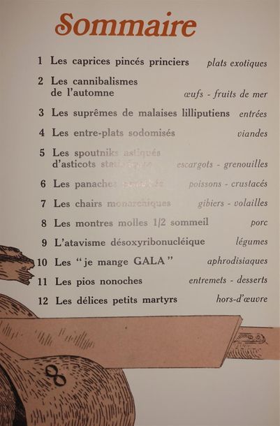 null DALI Salvador. Les dîners de Gala. Paris, Draeger, 1973 ; fort vol. in-4°, cartonnage...