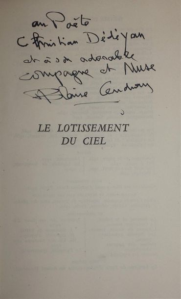 null CENDRARS Blaise. Dix-neuf poèmes élastiques. Paris, Au Sans Pareil, 1919 ; plaquette...