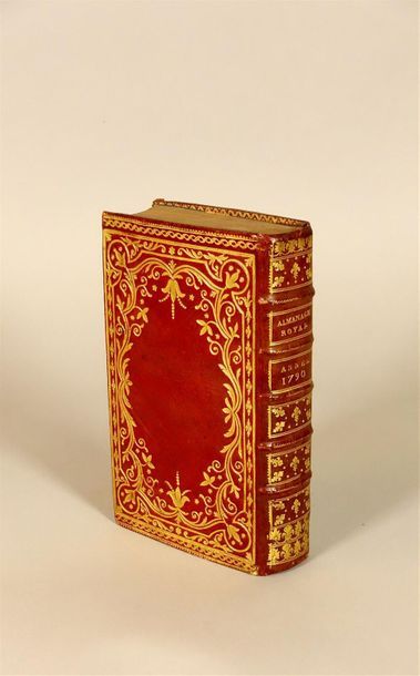 null ALMANACH ROYAL année commune 1790. Paris, Debure, 1790 ; fort volume in-8°,...