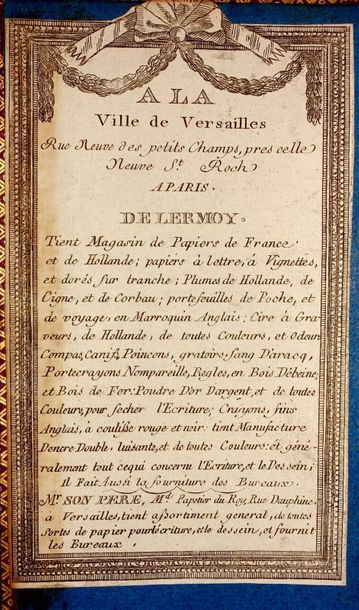 null ALMANACH ROYAL année commune 1790. Paris, Debure, 1790 ; fort volume in-8°,...