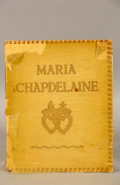 null HÉMON Louis. Maria Chapdelaine. Paris, Mornay, 1933 ; petit in-4° broché. Un...