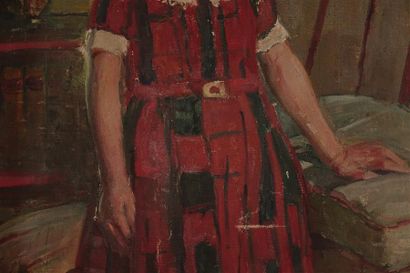 null SIMON Lucien (1861-1945).
Portrait de Sylvie, circa 1932
Huile sur toile marouflée...