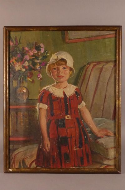 null SIMON Lucien (1861-1945).
Portrait de Sylvie, circa 1932
Huile sur toile marouflée...