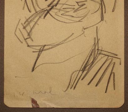 null WEINER-KRÀL Imro (1901-1978).
Jeune femme
Fusain, signé en bas à gauche.
Haut....