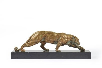 null CHIPARUS Demeter H. (1886-1947), d'après.
Panthère feulant
Épreuve en bronze...