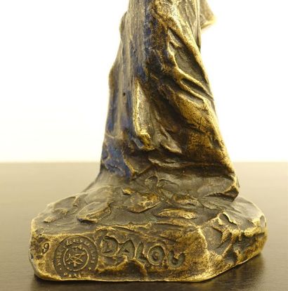 null DALOU Aimé-Jules (1838-1902), d'après.
Porteuse de lait
Bronze, signé sur la...