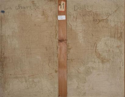 null DOLLEY Pierre (1877-1955).
La charrette
Huile sur toile, signée en bas à droite...