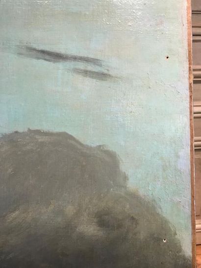 null Cercle de Gustave Courbet, fin du XIXe, début du XXe siècle.
La Vague
Huile...