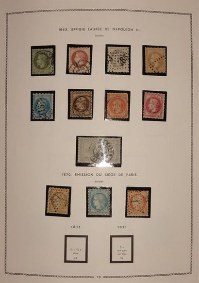 null TOUS PAYS : Ensemble de timbres neufs et oblitérés dont FRANCE, émissions 1849/1970,...