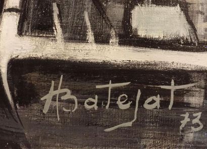 null BATEJAT Henri (né en 1901)
" Le Port "
Acrylique sur toile, signée en bas à...