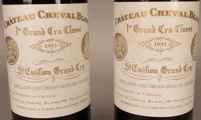 null Château Cheval Blanc 
Premier Grand cru classé Saint-Émilion, 1993.
Deux bo...
