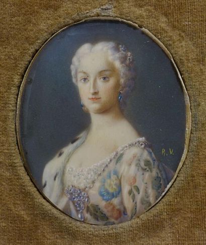 null Portrait d'une souveraine, peut-être Marie-Anne d'Autriche (1718-1744), fille...