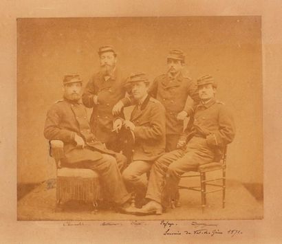 null "Remembrance of Val-de-Grâce". 
 Photograph showing five doctors, with identifications....