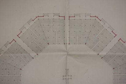 null Pierre FONTAINE (1762-1853), attribué à.
" Plan de la tribune et de l'amphithéâtre...