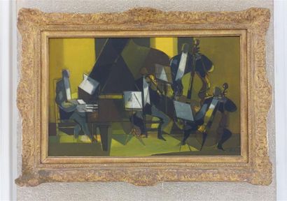 null Camille HILAIRE (1916-2004).
L'Orchestre
Huile sur toile, signée en bas à droite.
Haut....