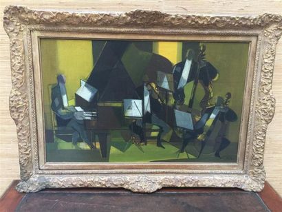 null Camille HILAIRE (1916-2004).
L'Orchestre
Huile sur toile, signée en bas à droite.
Haut....