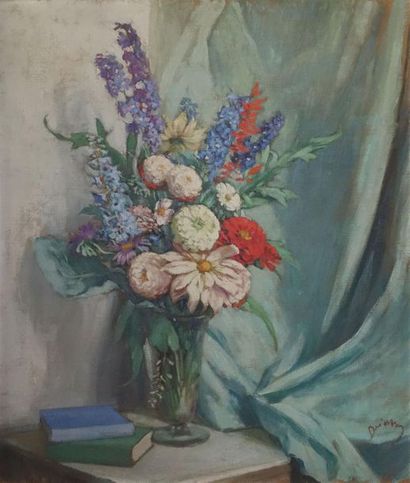 null Étienne DRIAN (1885-1961).
Bouquet dans un vase
Huile sur panneau d'isorel,...
