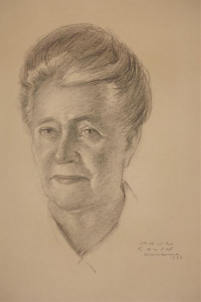 null Paul COLIN (1892-1985).
Portrait de femme
Dessin signé vers le bas à droite...