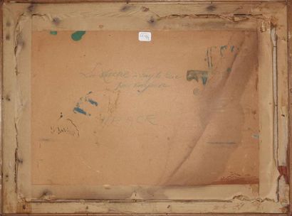 null Henri HAYDEN (1902-1970).
La Marne à Fay-le-Bac
Huile sur carton, signée en...