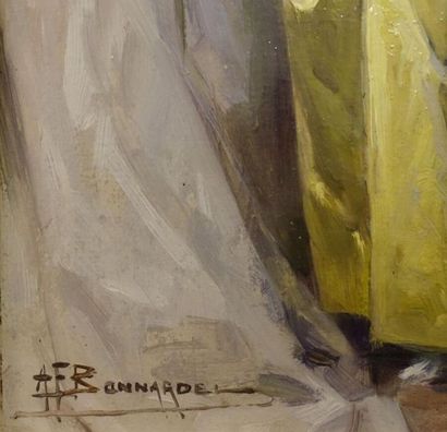 null François Alexandre BONNARDEL (1867-1942).
Huile sur carton, signée en bas à...