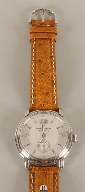 null MAURICE LACROIX. No. MP6378. 
Montre bracelet en acier. Boîtier avec fond transparent....