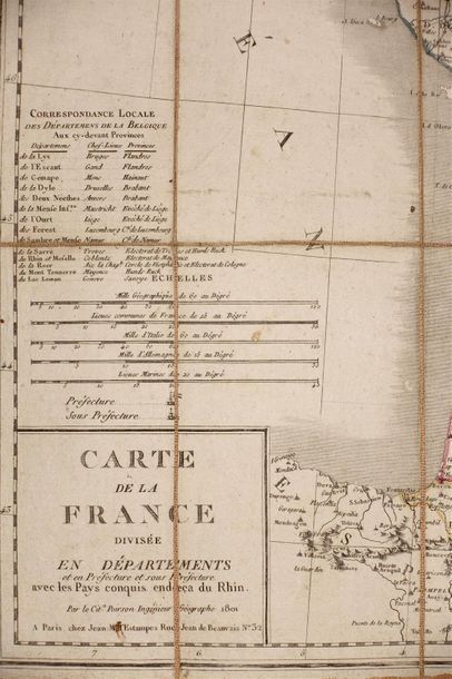 null LOT DE LIVRES ET CARTES :
- Carte de France. (Pliée, dans son étui, 570 x 780...