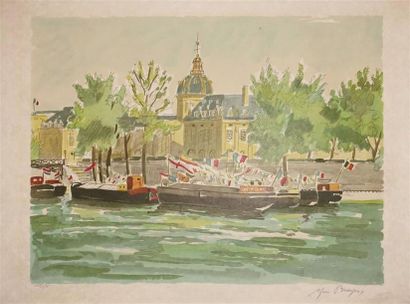 Yves BRAYER (1907-1990). La Seine, l'Institut...