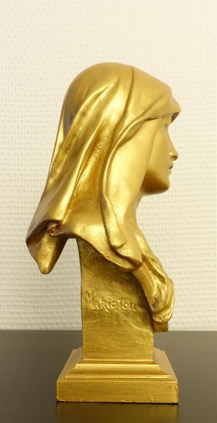 null Eugène MARIOTON (1854-1933).
Buste de Vierge
Bronze à patine dorée, fonte Siot.
Haut....