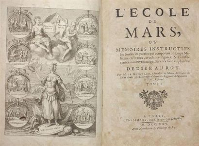 L'École de Mars, tome I. XVIIIe siècle. (Reliure...