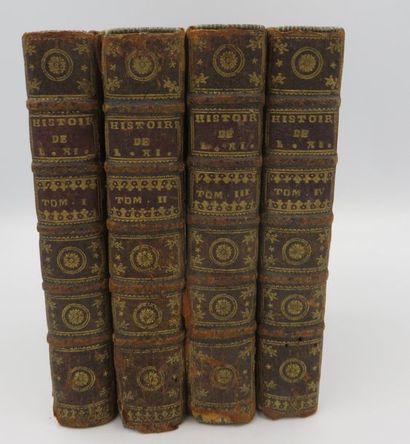 DUCLOS, Histoire de Louis XI, Paris, Les frères Guérin, 1745, 4 vol in - 8 DUCLOS,...