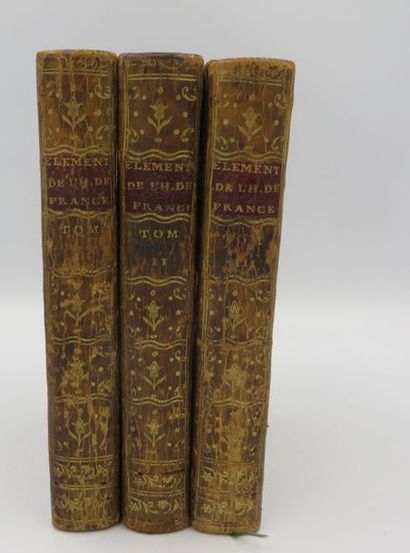 MILLOT Abbé, Elemens de l'histoire de France, nouvelle édition, Paris, Durand, 1770,...