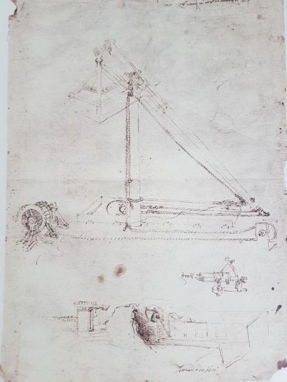 Volume sur les Dessins de Léonard de Vinci et de ses disciples conservés aux Galeries...