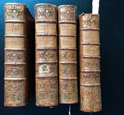 null ROLLIN, Histoire ancienne, Paris, Veuve Estienne et Fils, 1748, 4 vol in -8,...