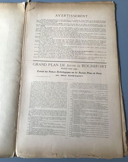 "GRAND PLAN DE PARIS et ses Environs par Jouin et Rochefort", A. TARDIEU Editeur"...