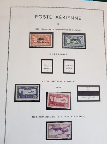 6 volumes. France moderne + Faciale 1962/2014 + Blocs feuillets + PA et divers B/TB...