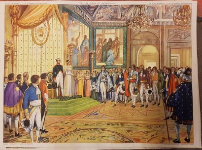 "Tableaux d'histoire", Collection Rossigol (Montmorion) : Set of 68 educational posters...