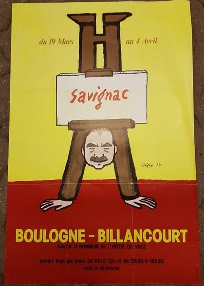 Affiches SAVIGNAC Raymond (1907-2002) Lot 3 posters SAVIGNAC Raymond (1907-2002)...