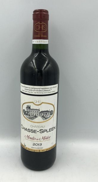 1 Bouteille Château CHASSE SPLEEN, Moulis, 2013 1 Bouteille Château CHASSE SPLEEN,...