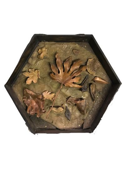 Nathan IMENITOFF 
Nathan IMENITOFF
Untitled, circa 1910-1920
Wooden leaves carved...