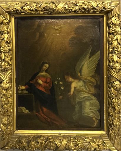 null 
Italian school of the 18th century
Annunciation
Oil on canvas
(re-coated, ...